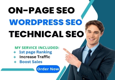I will do best WordPress SEO for on page and technical error