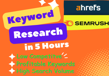 250 Low Competitive Ahrefs and Sermrush Keyword Research for Organic Ranking