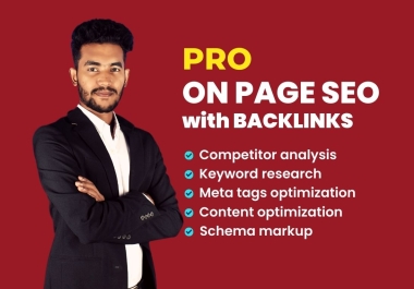 I will do best on page SEO optimization for your website