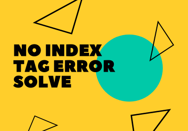 I will solve google indexing error