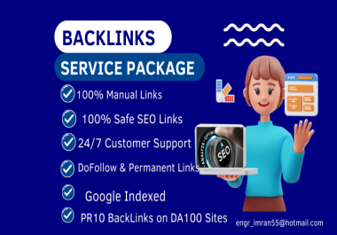 Supercharge your website's SEO with 80 unique PR10 backlinks on DA100 sites