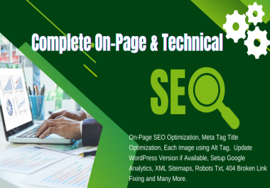 Expert White Hat Organic On-Page SEO Optimization Services