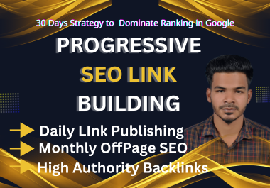 Monthly off page SEO service using authority white hat dofollow backlink