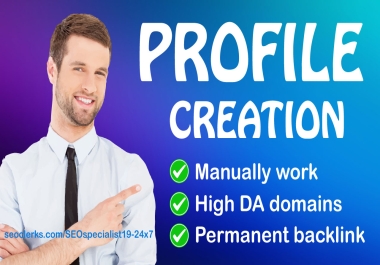 I will do 50 PR9 social profile creation backlinks on high DA PA website