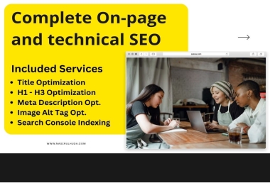 I will do on-page and technical SEO