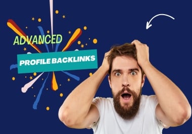 I will create advanced 80 profile backlinks according to your niche