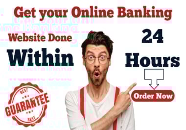 I will create an online banking website
