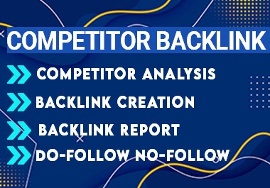 I will manually create 400 competitor backlinks,  white hat off page SEO