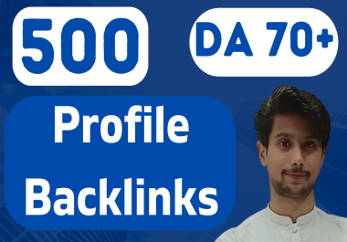 I will do 500 manual high domain authority SEO profile backlinks