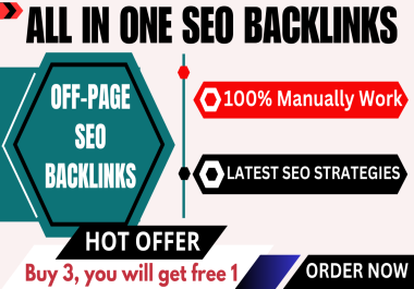 All-in-One SEO Backlinks Package - Buy 3 Get 4