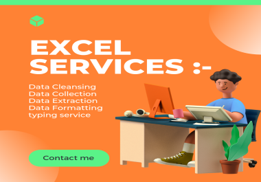 I will do your DATA extraction,  cleansing,  collection and typing work