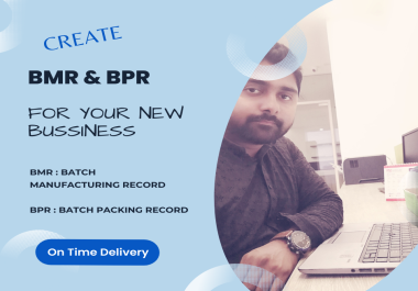 I will create professional BMR and BPR documents