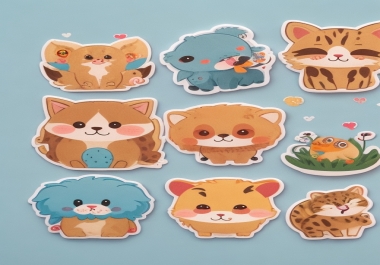 I can design cute printable stickers for you