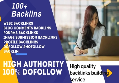 Manually I will develop 100 + High Quality Backlinks with High Authority