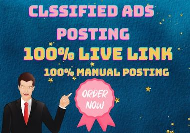 I will post your classified ads on top classified ad posting