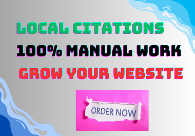 I will provide 60 Directory Submission and Local citations services