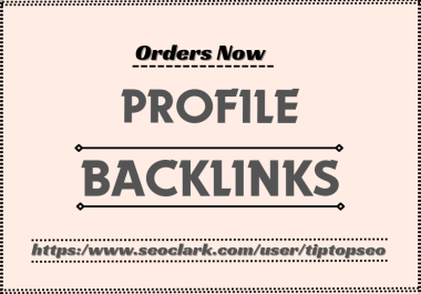 I will boost your online presence by providing 50 high-quality profile backlinks.