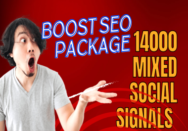 Premium 4 High quality platforms 14000 Mixed Social signals Pinterest Tumblr Web