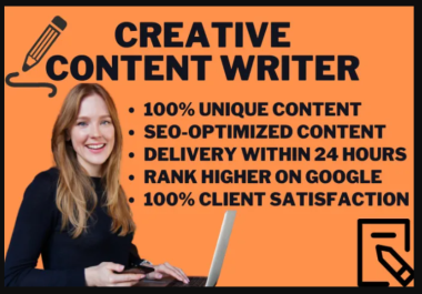 Will write engaging content,  blog,  article,  copywriting,  creative writing