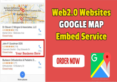 I will embed your google maps in 50 Web2.0 Embed Backlinks