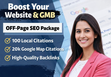 I will boost your Website & GMB with strong off-page SEO backlinks Manual & Safe