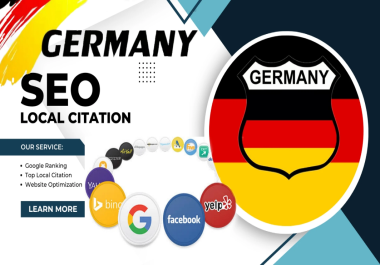 I will do 100 local citations and directory submission for germany local business SEO