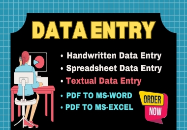Data entry and Content writing Master