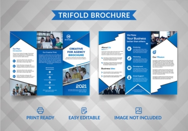 I will build a flyer,  trifold bifold brochure,  leaflet,  postcard design for you
