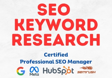 SEO keyword or niche research and competitor analysis