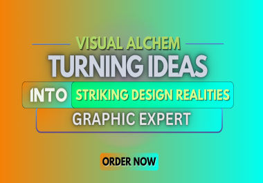 Transform your vision into stunning designs as a skilled graphic designer