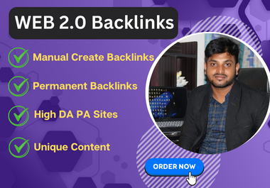 I Will Manually Create 50 High Quality Web 2.0 Backlinks