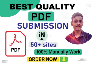 I will do a PDF/Document submission to 50 document sharing sites