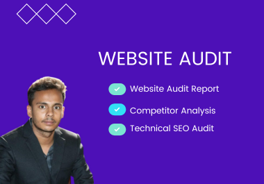 I will provide SEO Audit On your website analysis