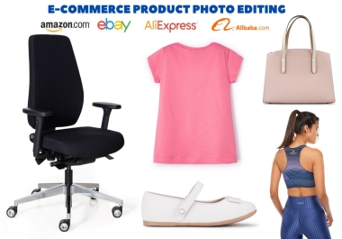 E-commerce product photo editing, photo retouching