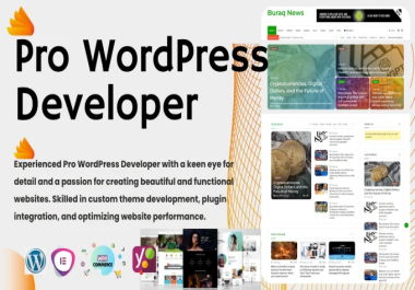 I will design and develop wordpress premium websites using elementor pro for business