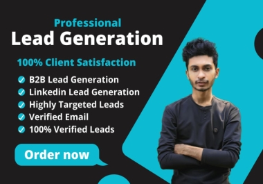 I will do targeted b2b lead generation for any business