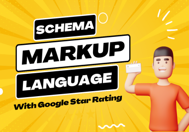 I will setup schema markup language with aggregate star rating Schema