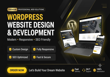 I will design,  redesign or clone a responsive wordpress website
