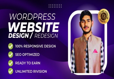 I Will design and redesign WordPress blogging and ecommerce website