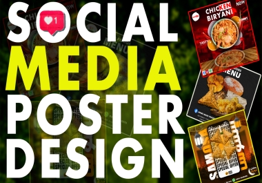 I will design a social media poster for you