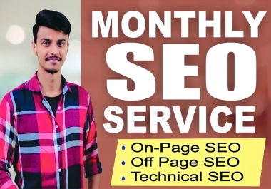 I will undefined grow websites ranking with monthly SEO service