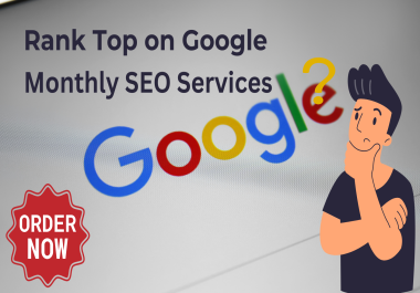 Monthly SEO services of a comprehensive SEO package with Technical SEO,  On-page,  and Off-page SEO