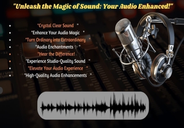 create crystal clear audio enhance or unleash the power of sound