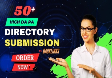 High Quality 50+ Directory Submission Backlinks,  Increase ur Website Ranking