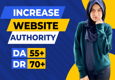 I Will Increase Domain Authority Moz DA and Domain Rating Ahrefs DR with high Authority Backlinks 50