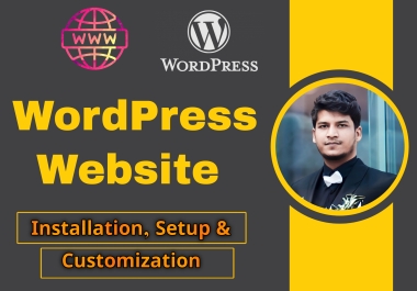 I will do WordPress installation,  setup and customization