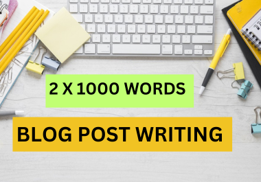 2 x 1000 words Premium SEO article writing, content writing