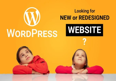 I will develop professional responsive wordpress website