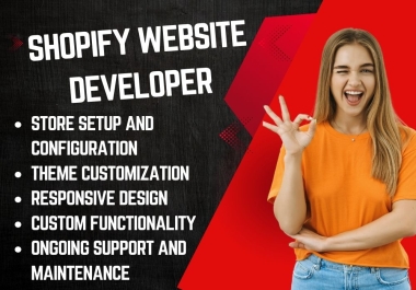 Shopify website developer and expert