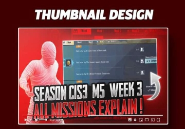 I will design gaming thumbnails